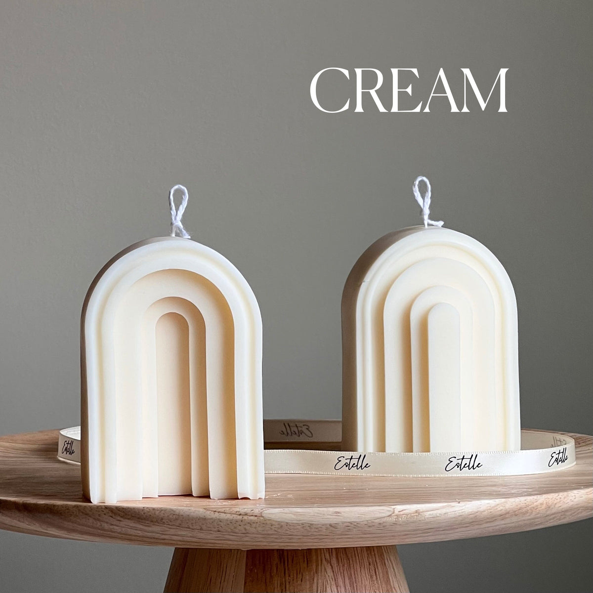 Arch Soy Candle: Sculptural Pillar Candle, Home Decor-2