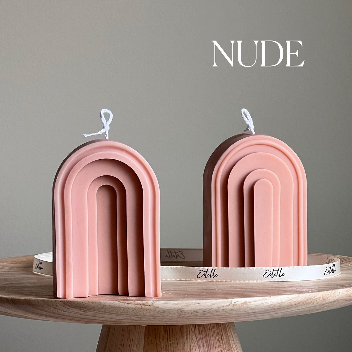 Arch Soy Candle: Sculptural Pillar Candle, Home Decor-1