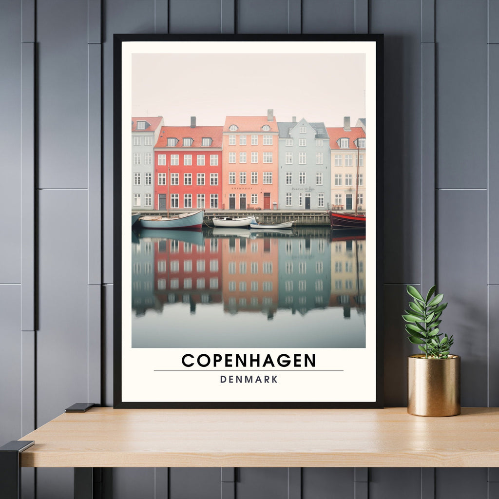 Impression Copenhague | Affiche de Voyage Copenhague | Impression de Voyage Copenhague , Danemark |  Affiche Copenhague-0