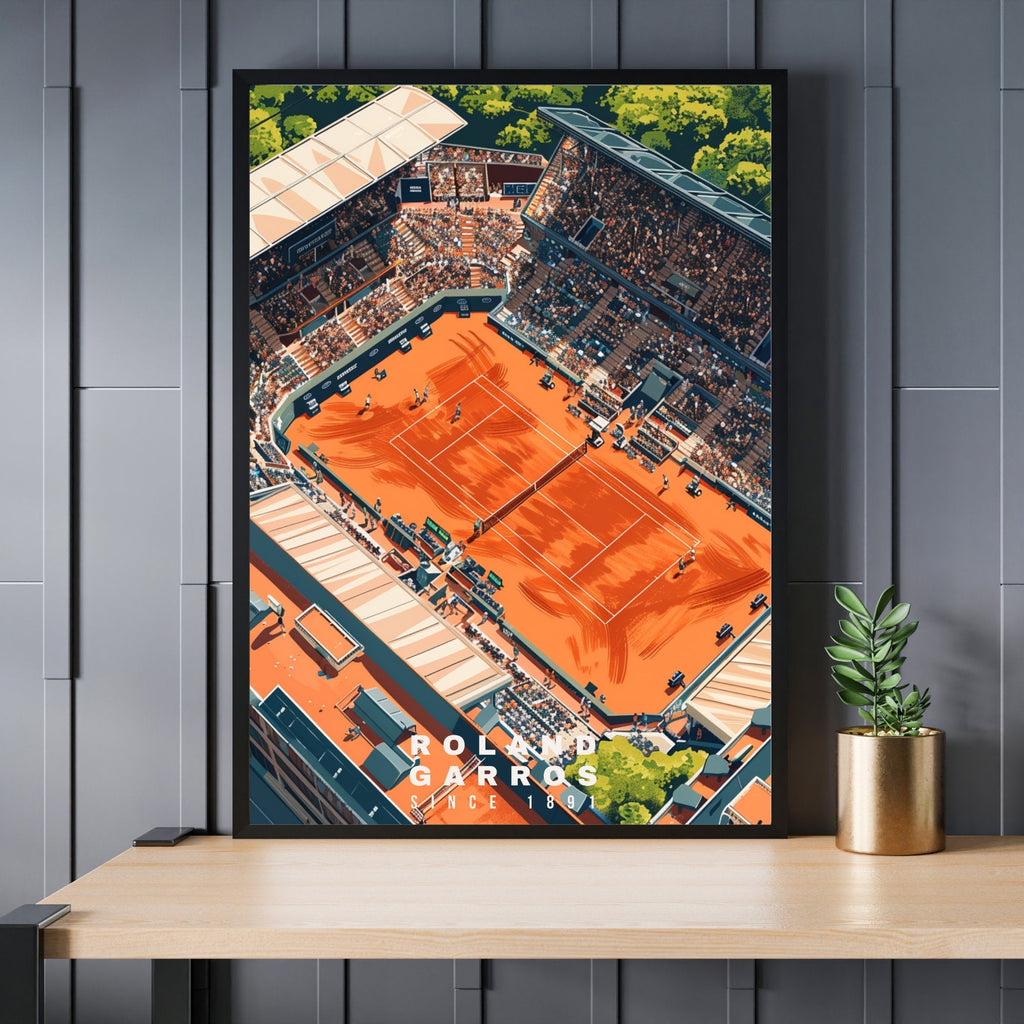 Impression Roland Garros | Affiche Roland Garros | Affiche Tennis-0