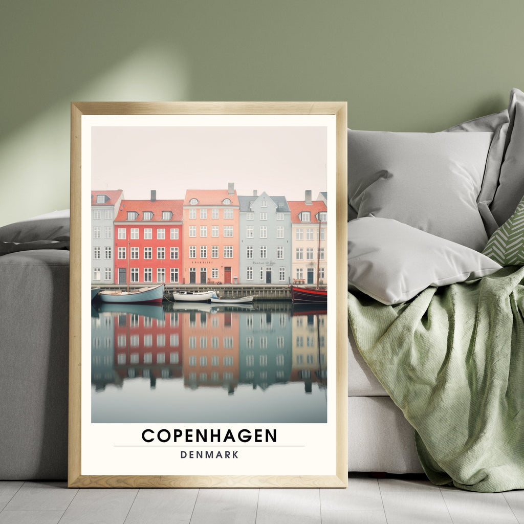 Impression Copenhague | Affiche de Voyage Copenhague | Impression de Voyage Copenhague , Danemark |  Affiche Copenhague-1