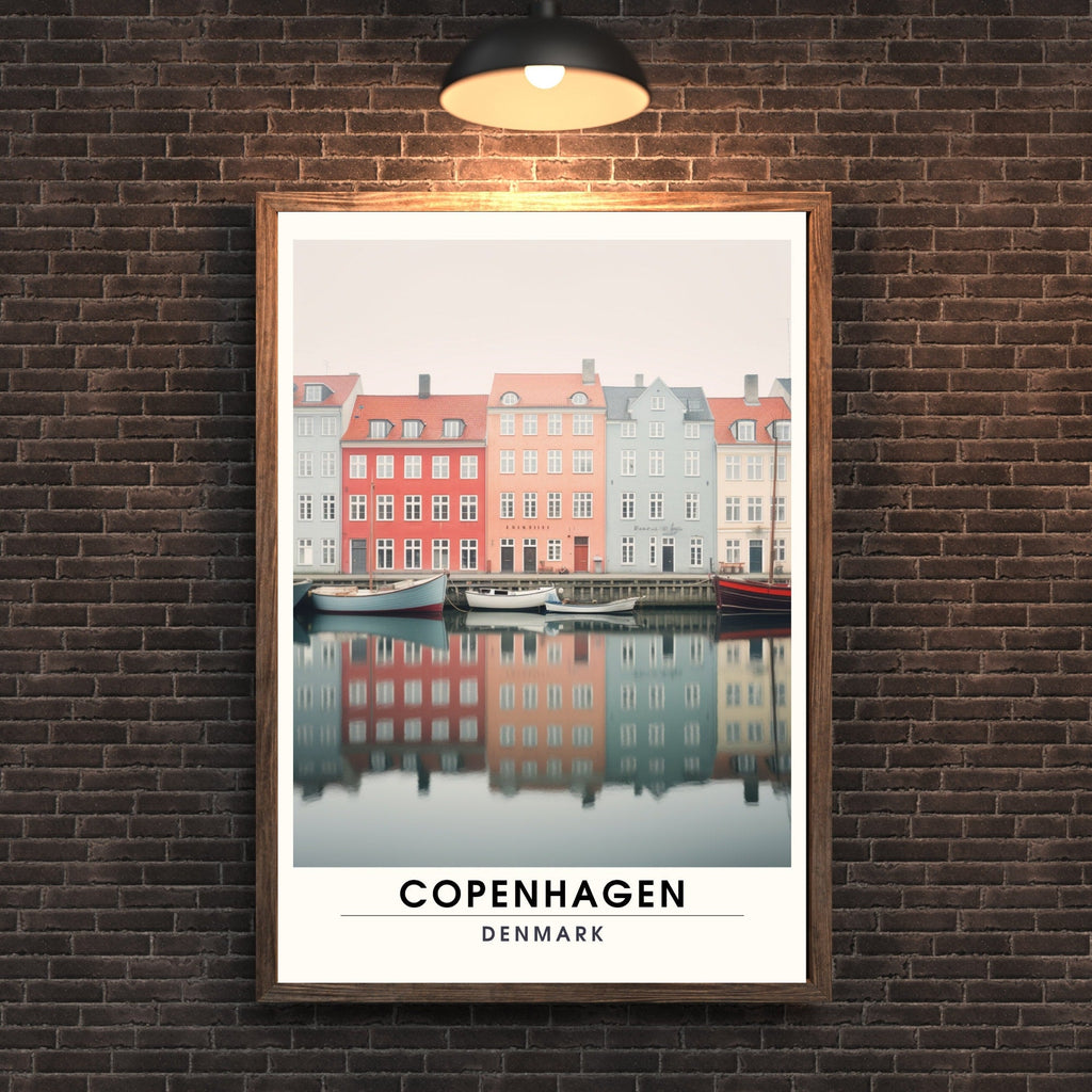 Impression Copenhague | Affiche de Voyage Copenhague | Impression de Voyage Copenhague , Danemark |  Affiche Copenhague-2