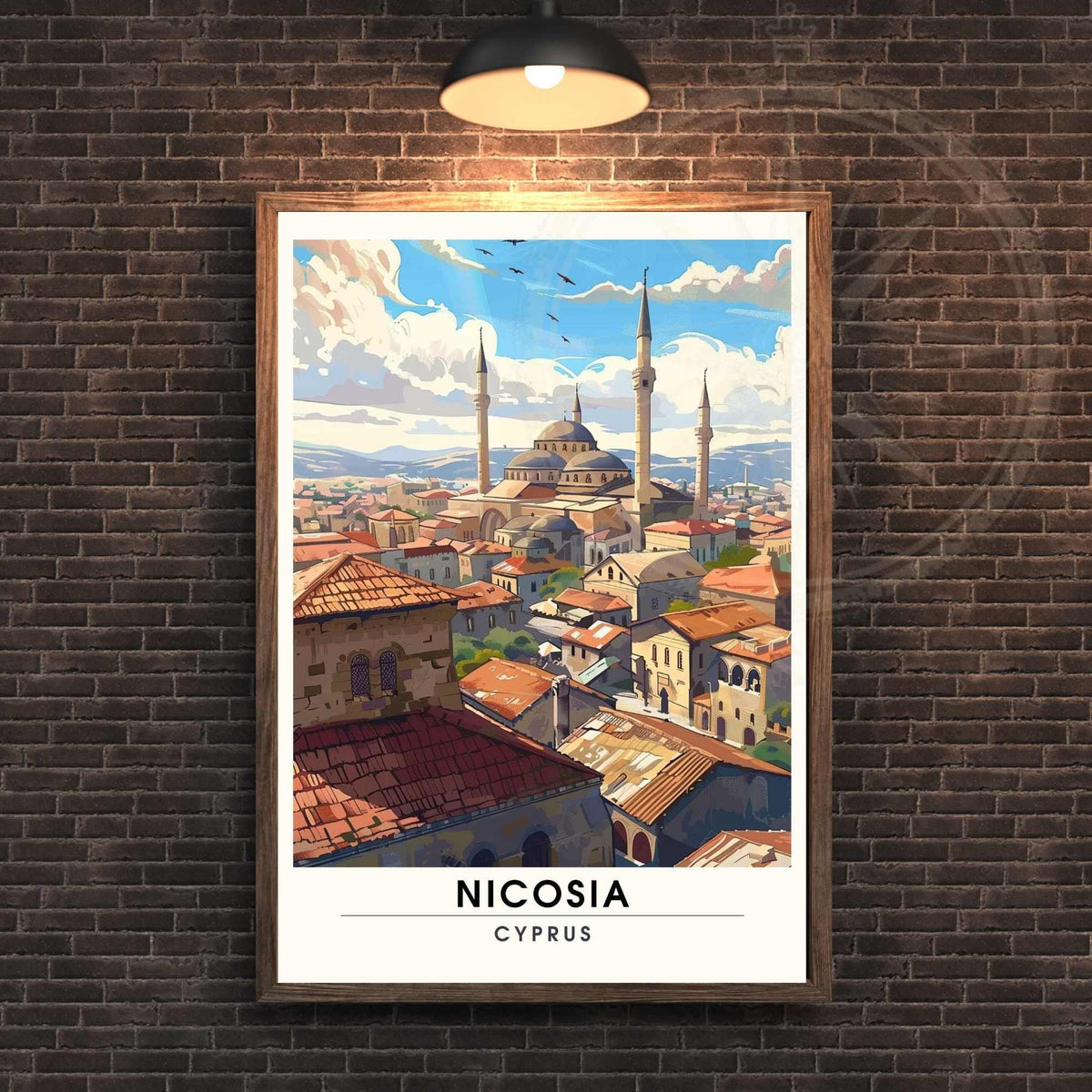 Affiche Nicosie  - impression de voyage Nicosie, Chypre - MOSQUÉE SELIMIYE-3