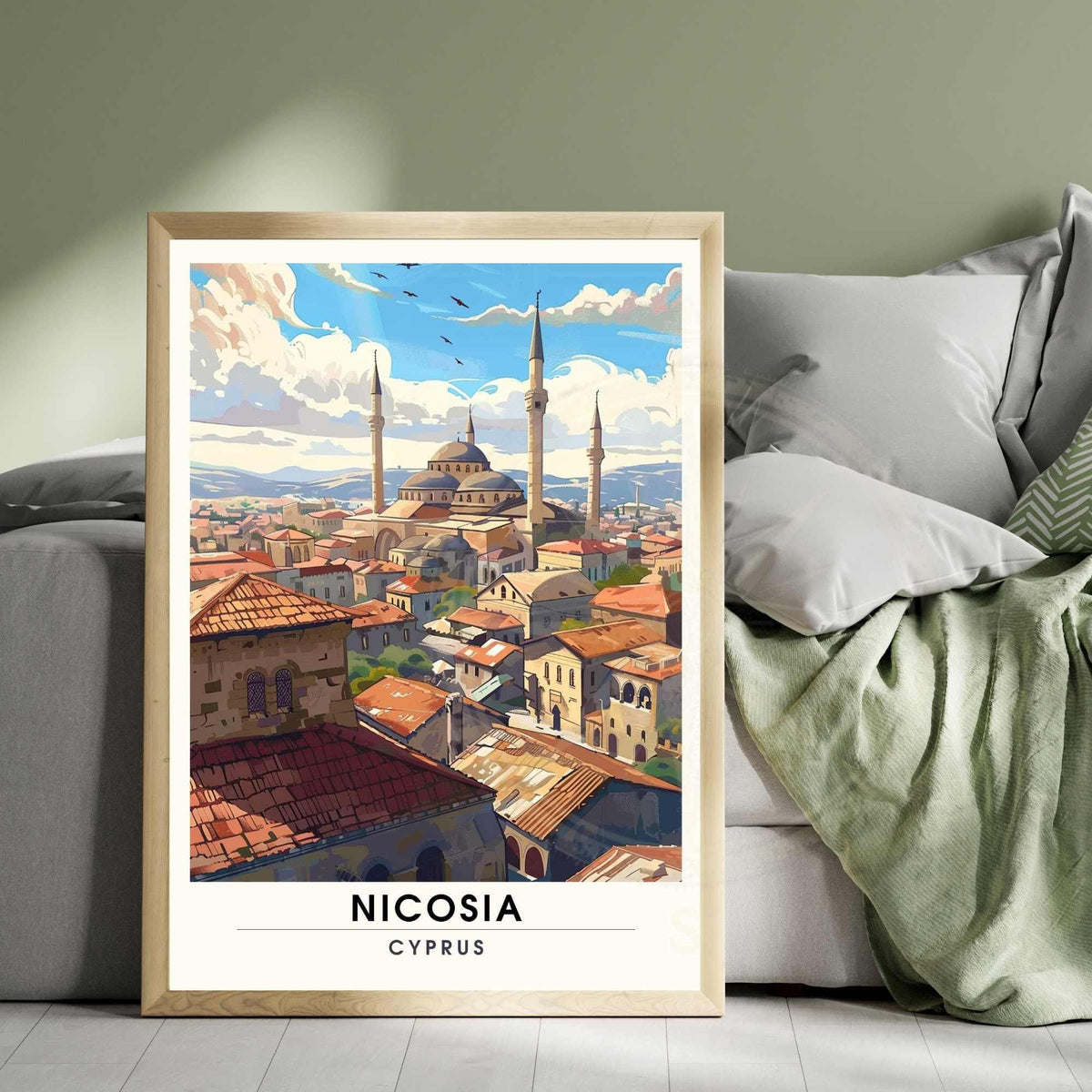 Affiche Nicosie  - impression de voyage Nicosie, Chypre - MOSQUÉE SELIMIYE-1