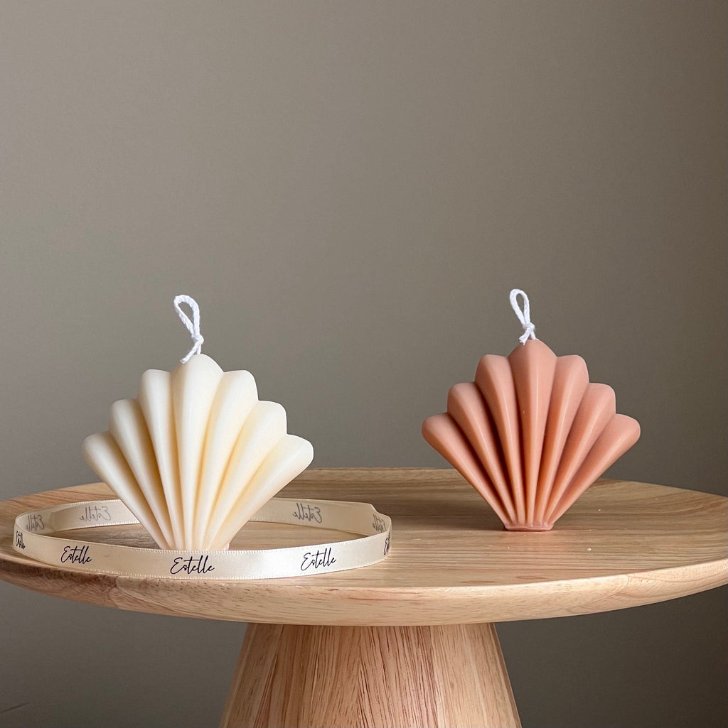 Soy Scallop Shell Candle | Summer Home Decor, Vegan Candle-0
