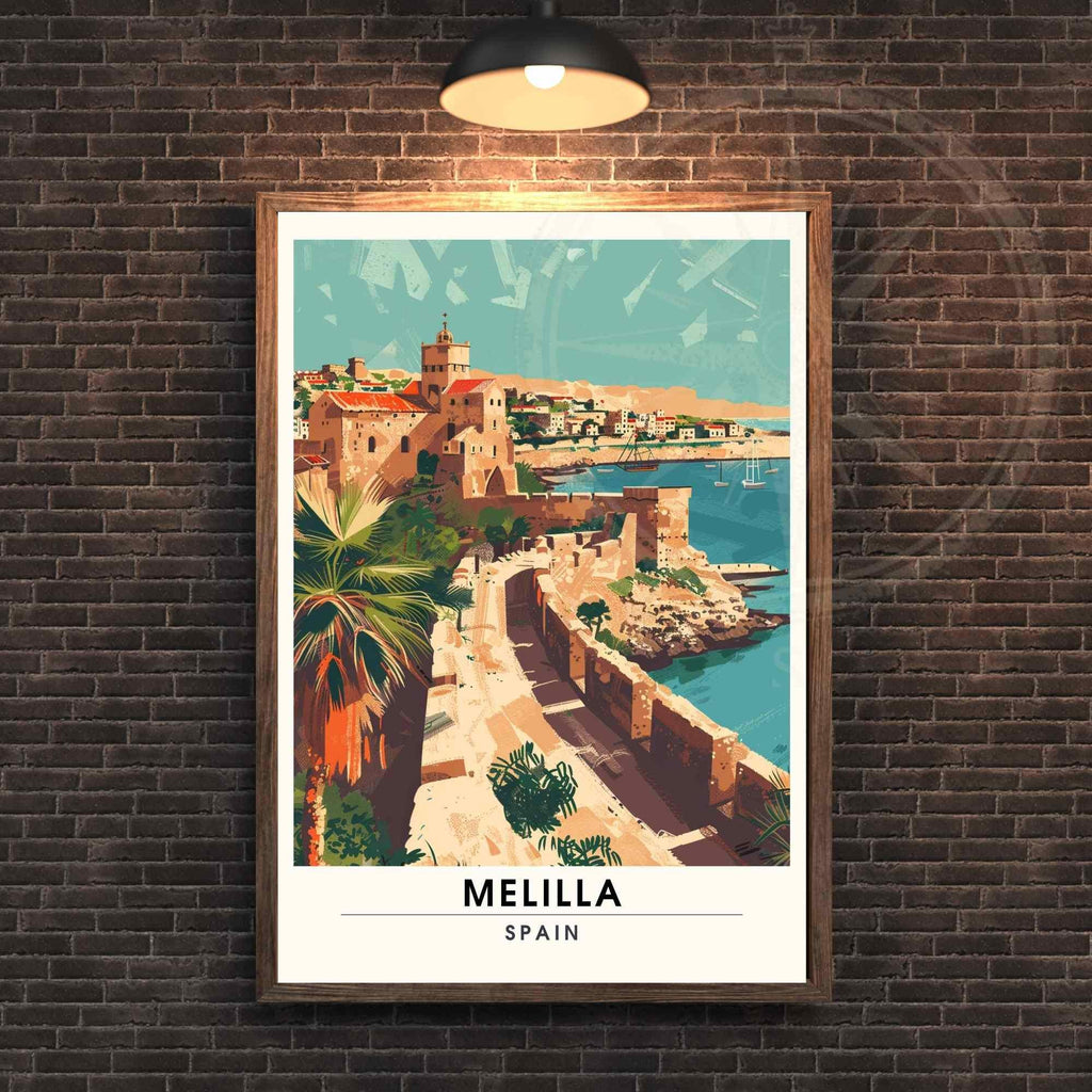 Affiche Melilla, Espagne | Affiche e voyage Melilla | Impression Melilla-2