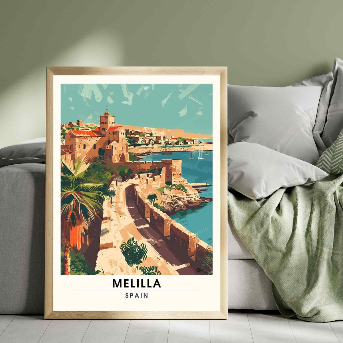 Affiche Melilla, Espagne | Affiche e voyage Melilla | Impression Melilla-1