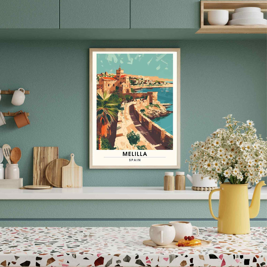 Affiche Melilla, Espagne | Affiche e voyage Melilla | Impression Melilla-4