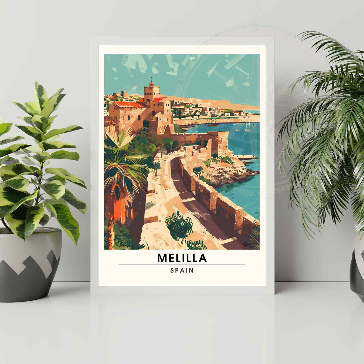 Affiche Melilla, Espagne | Affiche e voyage Melilla | Impression Melilla-3