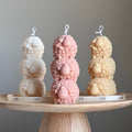 Handmade Three Sheep Soy Wax Candle | Nursery Decoration-0