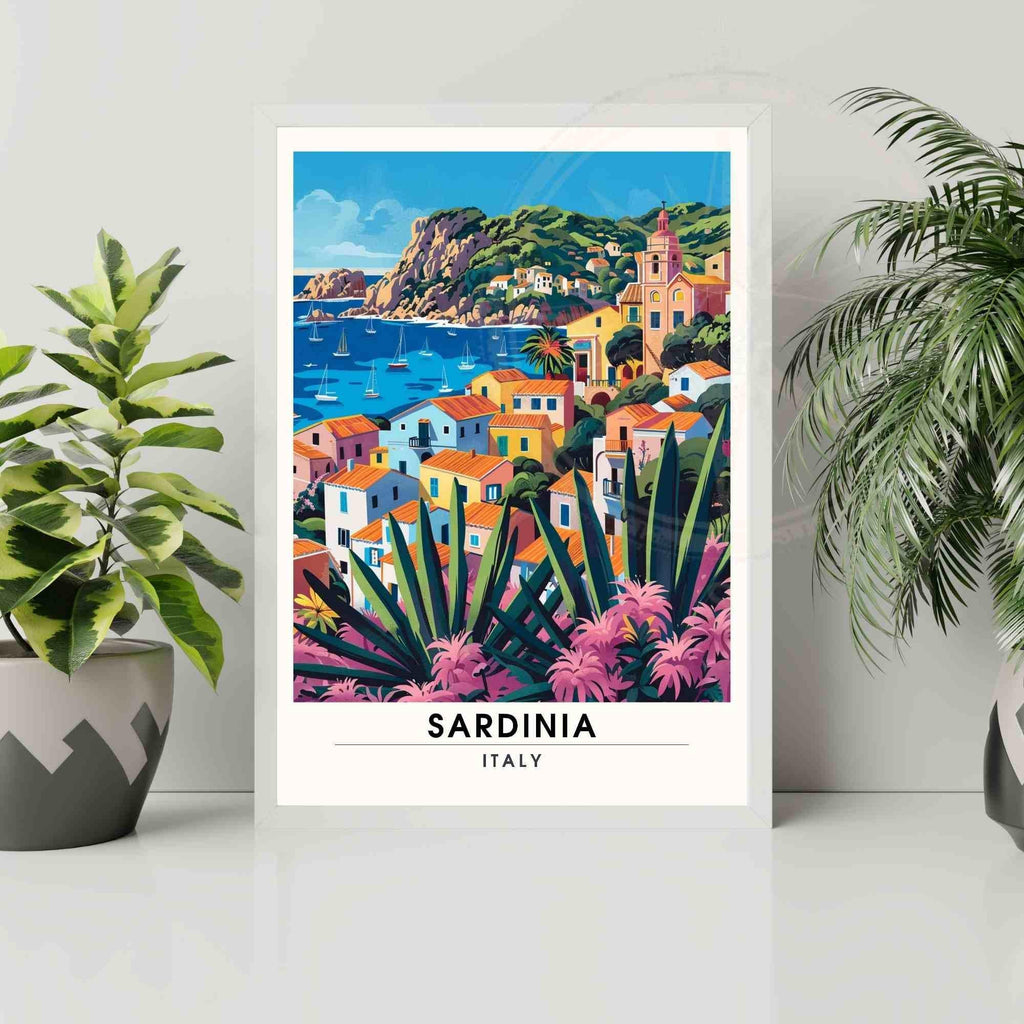 Affiche Sardaigne | Impression Sardaigne, Italie | Impression de voyage Italie-3