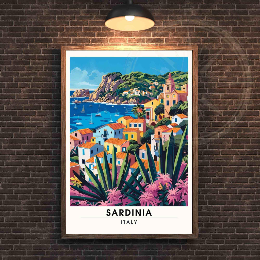 Affiche Sardaigne | Impression Sardaigne, Italie | Impression de voyage Italie-2