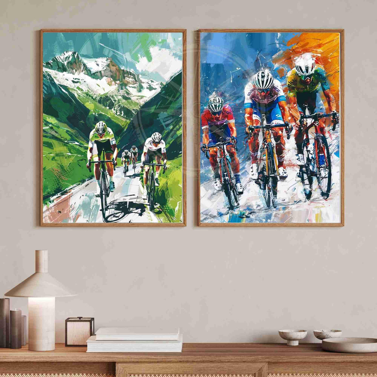 Affiche Cyclisme | Tour de France dans les Montagnes-3