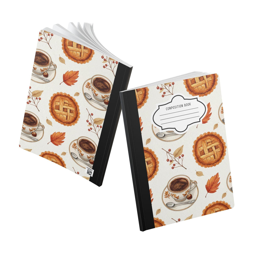 ColorFlow cozy coffee composition notebook with premium soft touch cover and college ruled pages — view 5