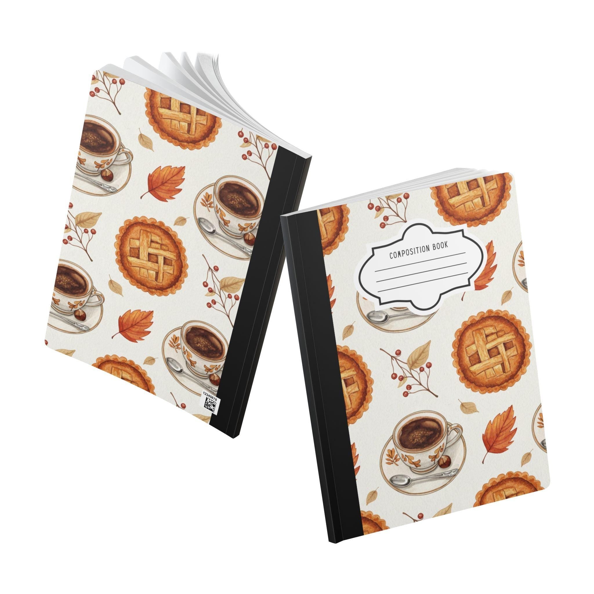 ColorFlow cozy coffee composition notebook with premium soft touch cover and college ruled pages — view 5