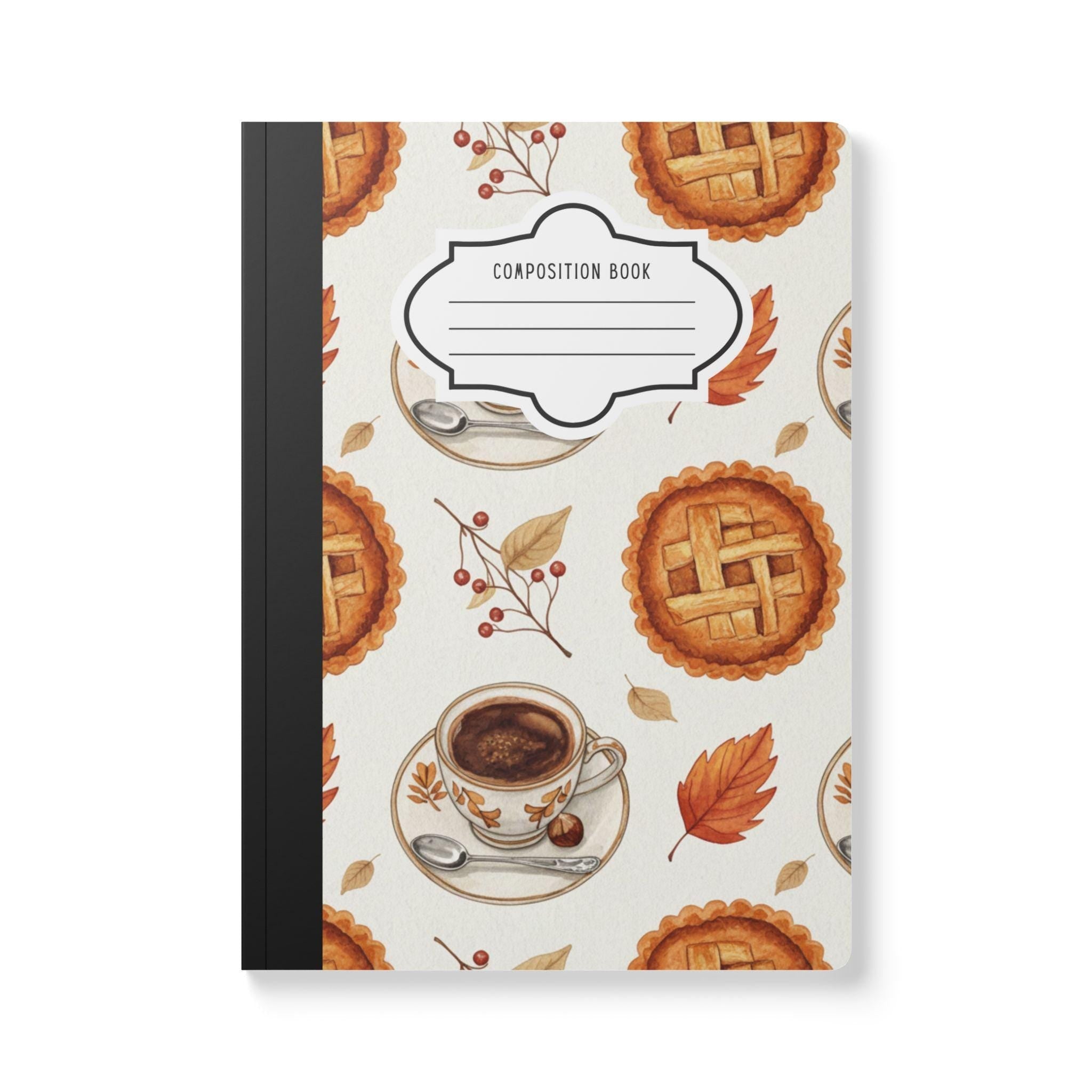ColorFlow cozy coffee composition notebook with premium soft touch cover and college ruled pages
