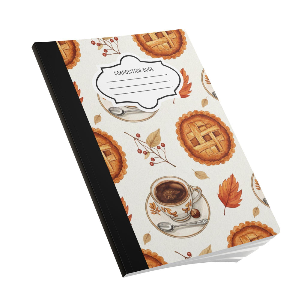 ColorFlow cozy coffee composition notebook with premium soft touch cover and college ruled pages — view 3