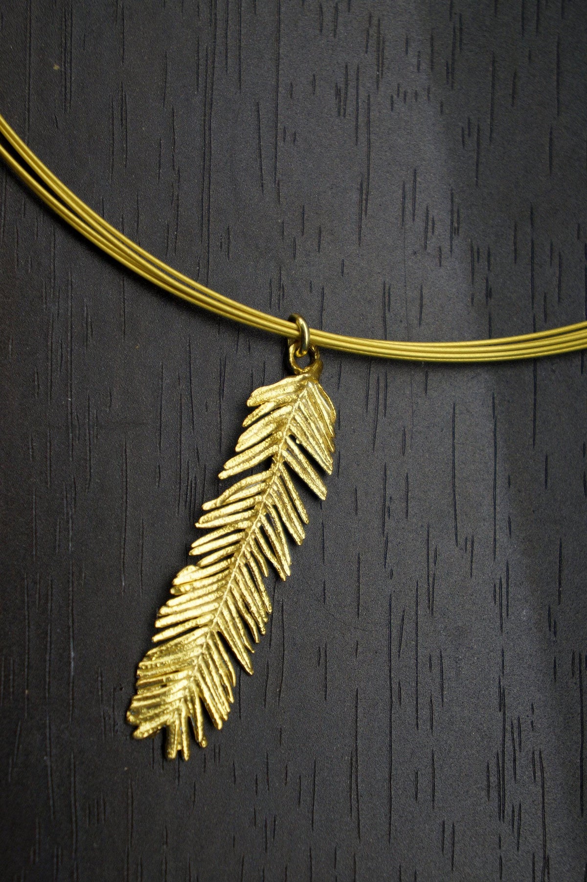 Real Mimosa Leaf Necklace, 14K Gold Plated Brass Pendant, Handmade Minimalist Jewelry Gift, Birthday Gift for Women, Boho Fashion-2