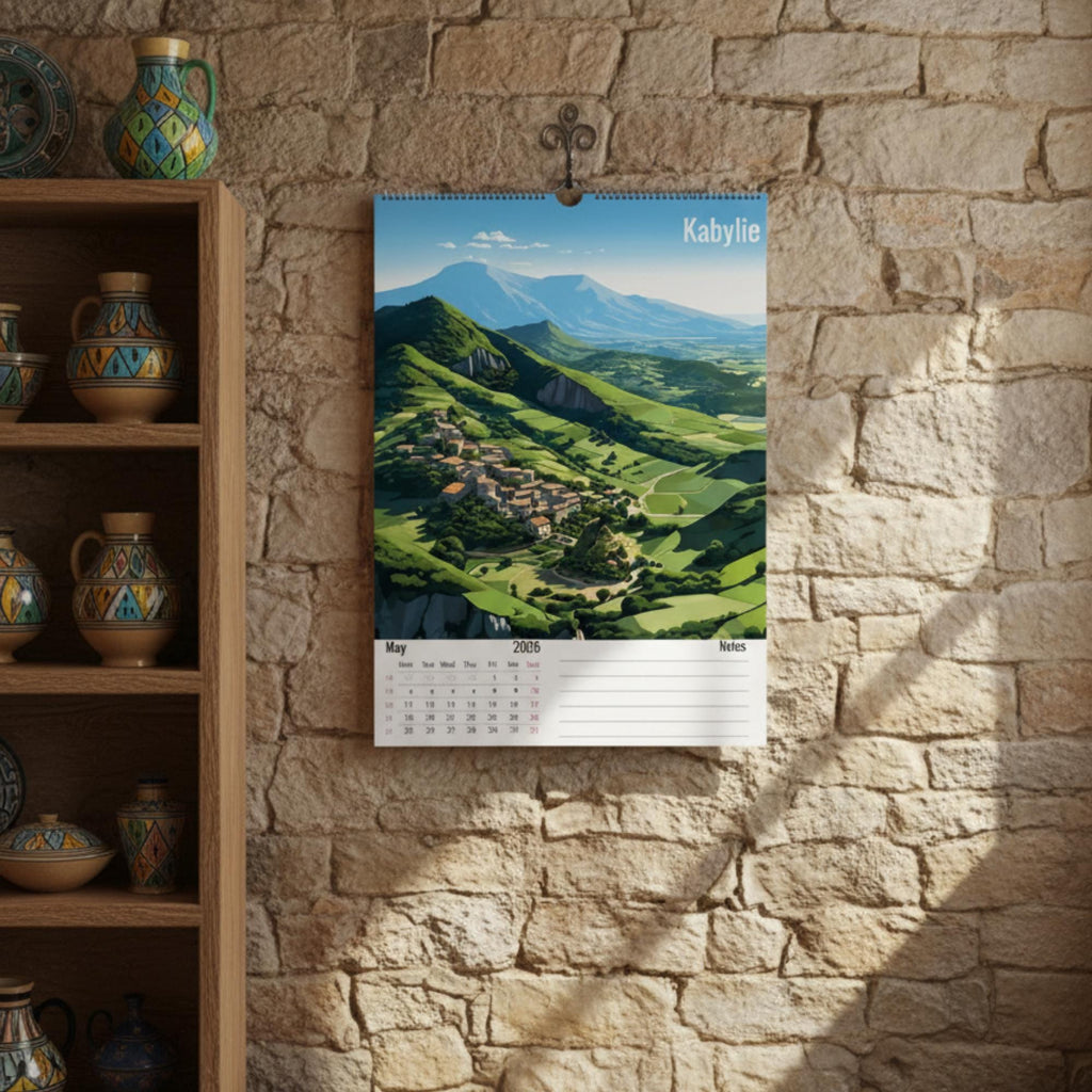 Calendrier Algérie 2026 – 12 Illustrations Artistiques des Villes d’Algérie-3