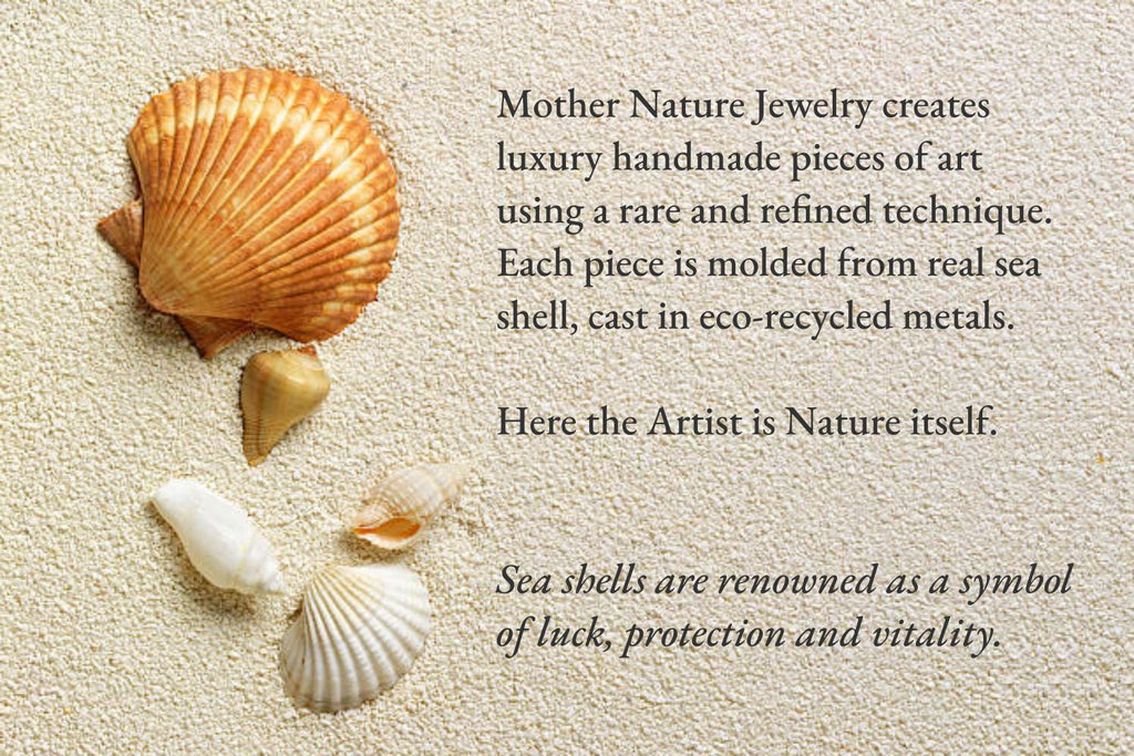 Minimalist sterling silver ring featuring an authentic embedded sea shell on a textured twig band — view 3