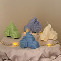 Handmade soy wax Christmas toy car candle in vintage design for festive holiday home decor