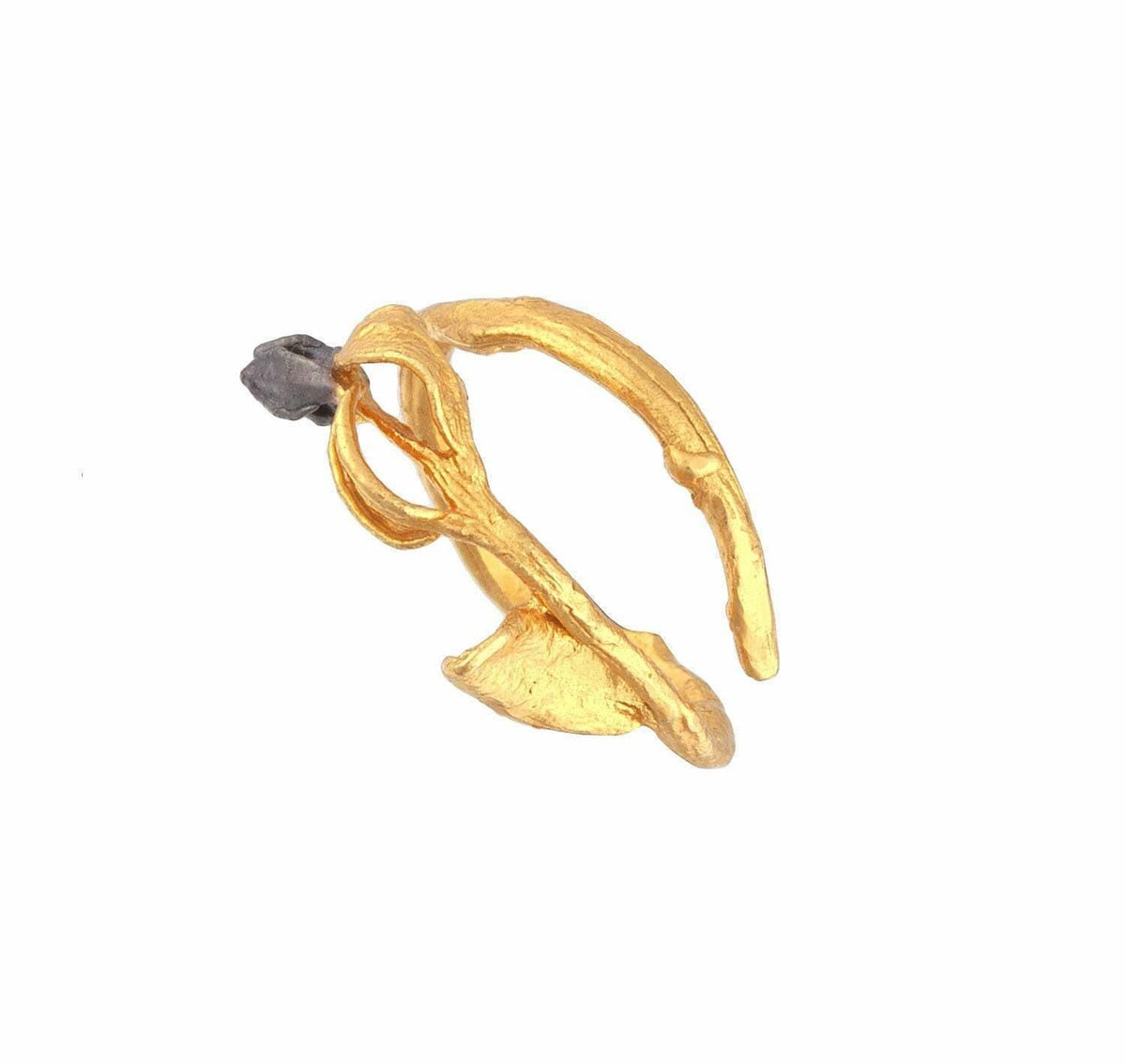 Real Olive Branch Ring, Handmade Nature Jewelry, Organic Tree Twig, Gift for Victory & Health, Eco Recycled Brass-2