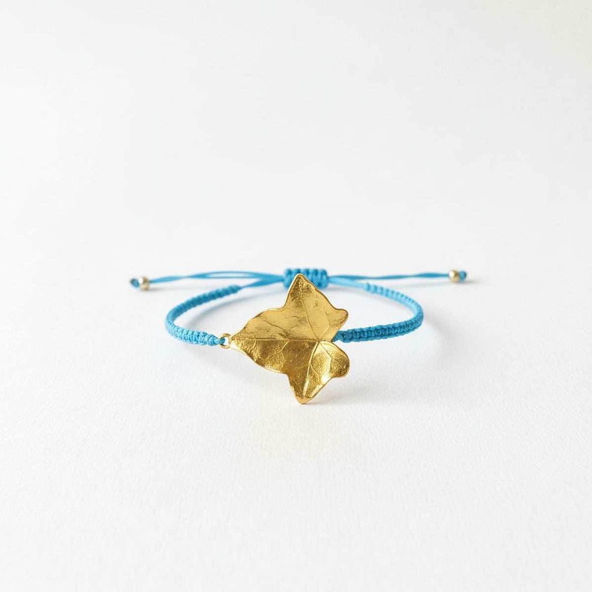 Adjustable eco Bracelet, Sterling silver 925 Ivy Leaf, Natural Botanical Bracelet. Symbolism of  fidelity, eternal life, and resilience-0