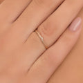 Real Juniper Branch Gold Ring, Handmade Minimalist Jewelry, Organic Dainty Band, Gift for Longevity & Health, Sterling Silver 925-0
