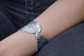 Real Hibiscus Leaf Bracelet, Handmade Nature Jewelry, Organic Forest Cuff, Gift for Beauty & Vitality, Gold or Sterling Silver 925-0