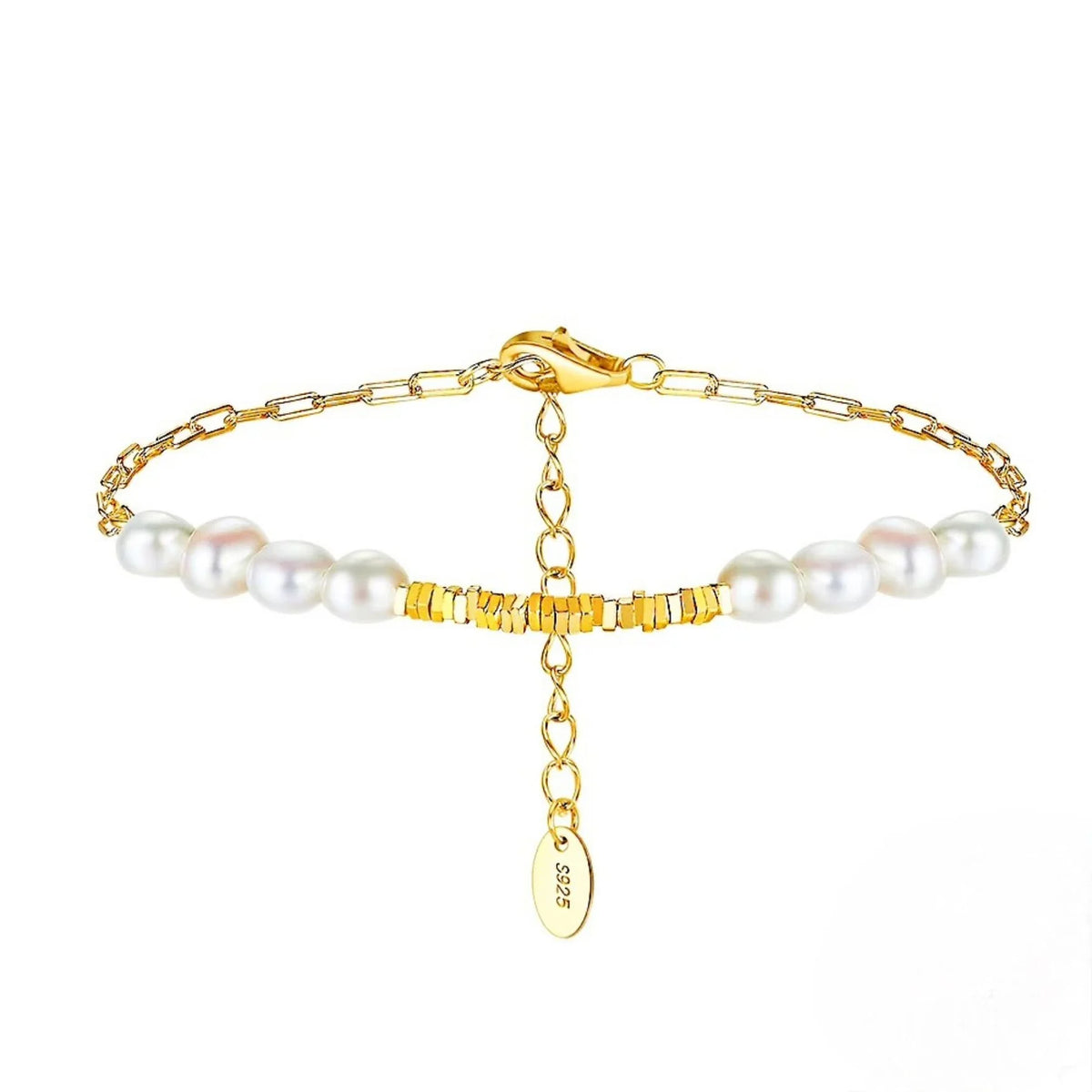 Minimalist Baroque Freshwater Pearl Bracelet-0