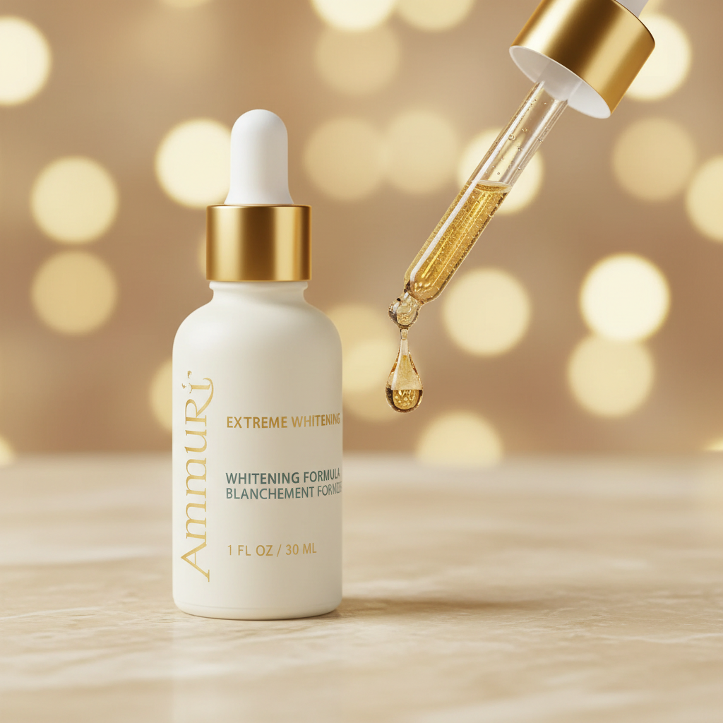 Brightening face serum in a 30ml dropper bottle for dark spots and uneven skin tone — view 3