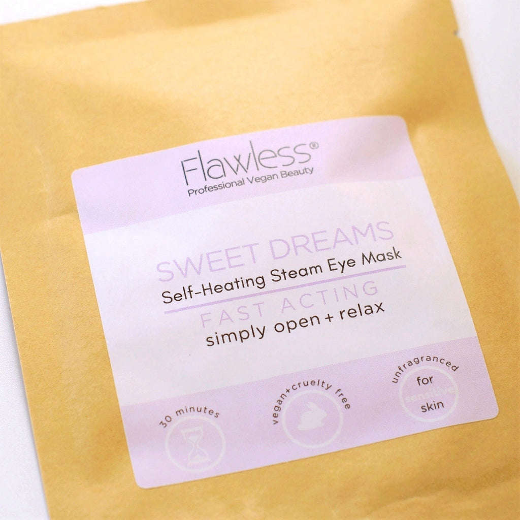 Fragrance-free self-heating eye mask made of soft natural cotton in plastic-free packaging — view 5