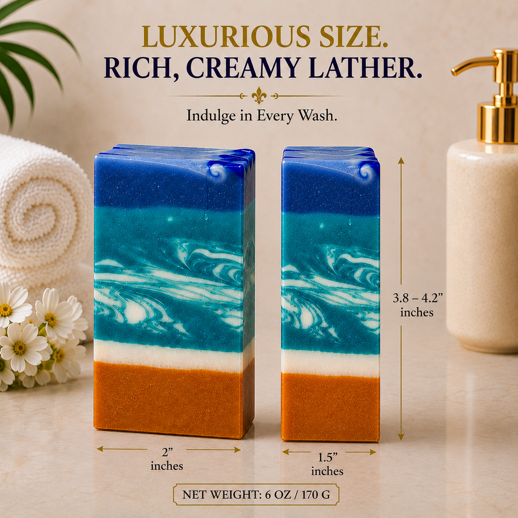 8th & Ocean Tropical Soap Bar | Moisturizing Handmade Bath Soap-4
