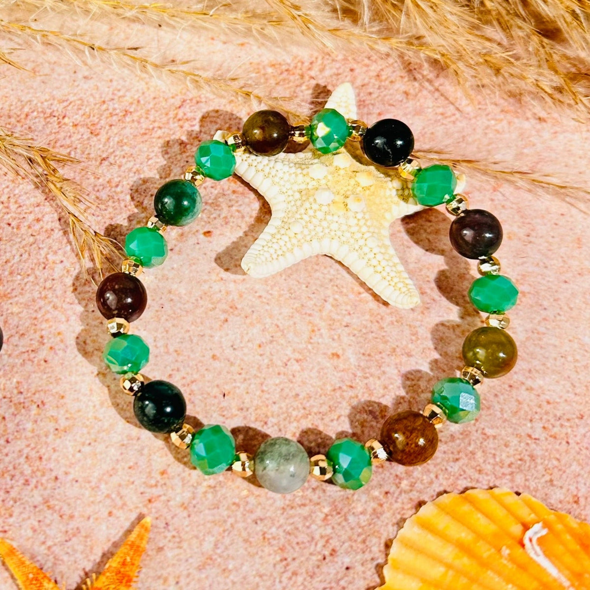 Triple Earth Crystals Peace, Love, Abundance Build-Your-Own Bracelet Set-5