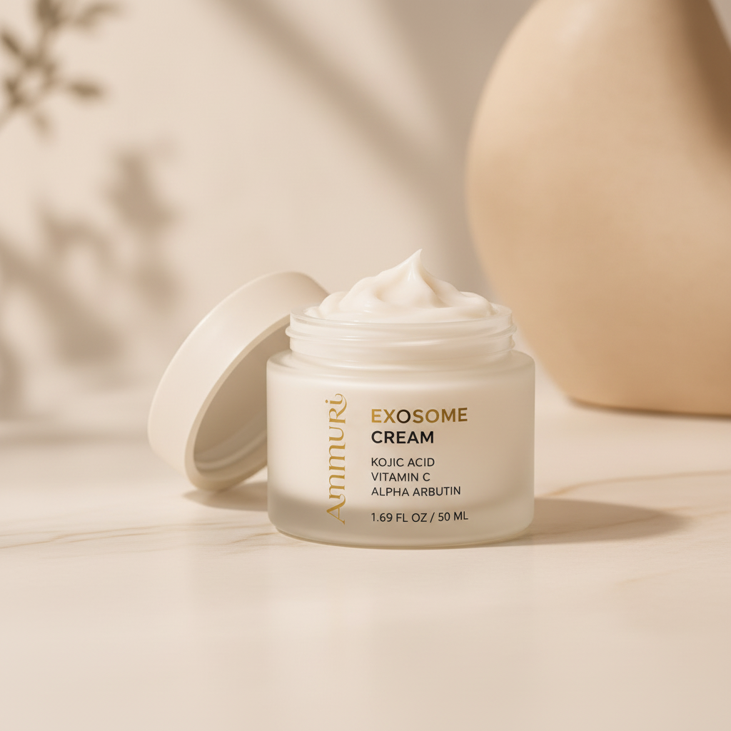 Ammuri Exosome Brightening Cream jar for hyperpigmentation and dark spot correction on face and body. — view 4