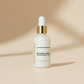 Brightening face serum in a 30ml dropper bottle for dark spots and uneven skin tone