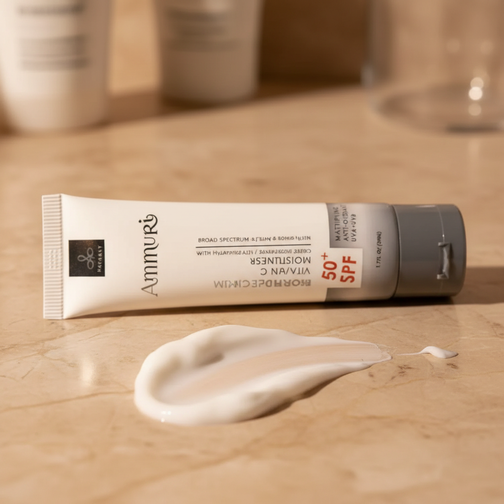 Ammuri Vitamin C day cream SPF 50 moisturiser for brightening and sun protection — view 3