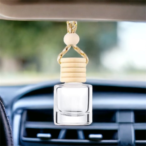 Customizable hangable car freshener showcasing various glam and natural design styles for rearview mirrors — view 3