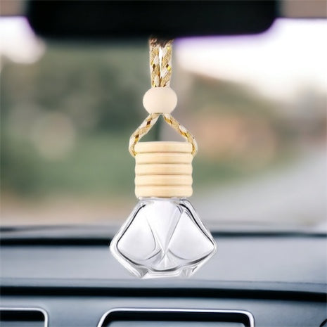 Customizable hangable car freshener showcasing various glam and natural design styles for rearview mirrors — view 5