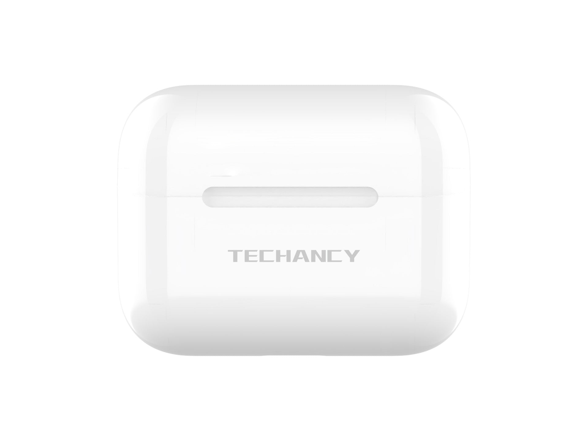 White true wireless Bluetooth earbuds and compact USB-C charging case for everyday listening.