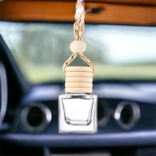 Customizable hangable car freshener showcasing various glam and natural design styles for rearview mirrors — view 4