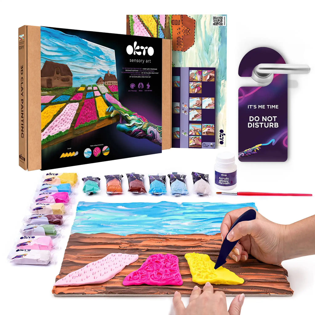 3D PICTURES Famous Masterpieces DIY set ”Flower beds in Holland”-0
