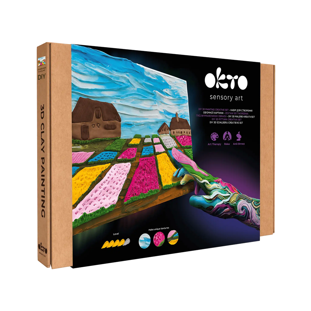 3D PICTURES Famous Masterpieces DIY set ”Flower beds in Holland”-1