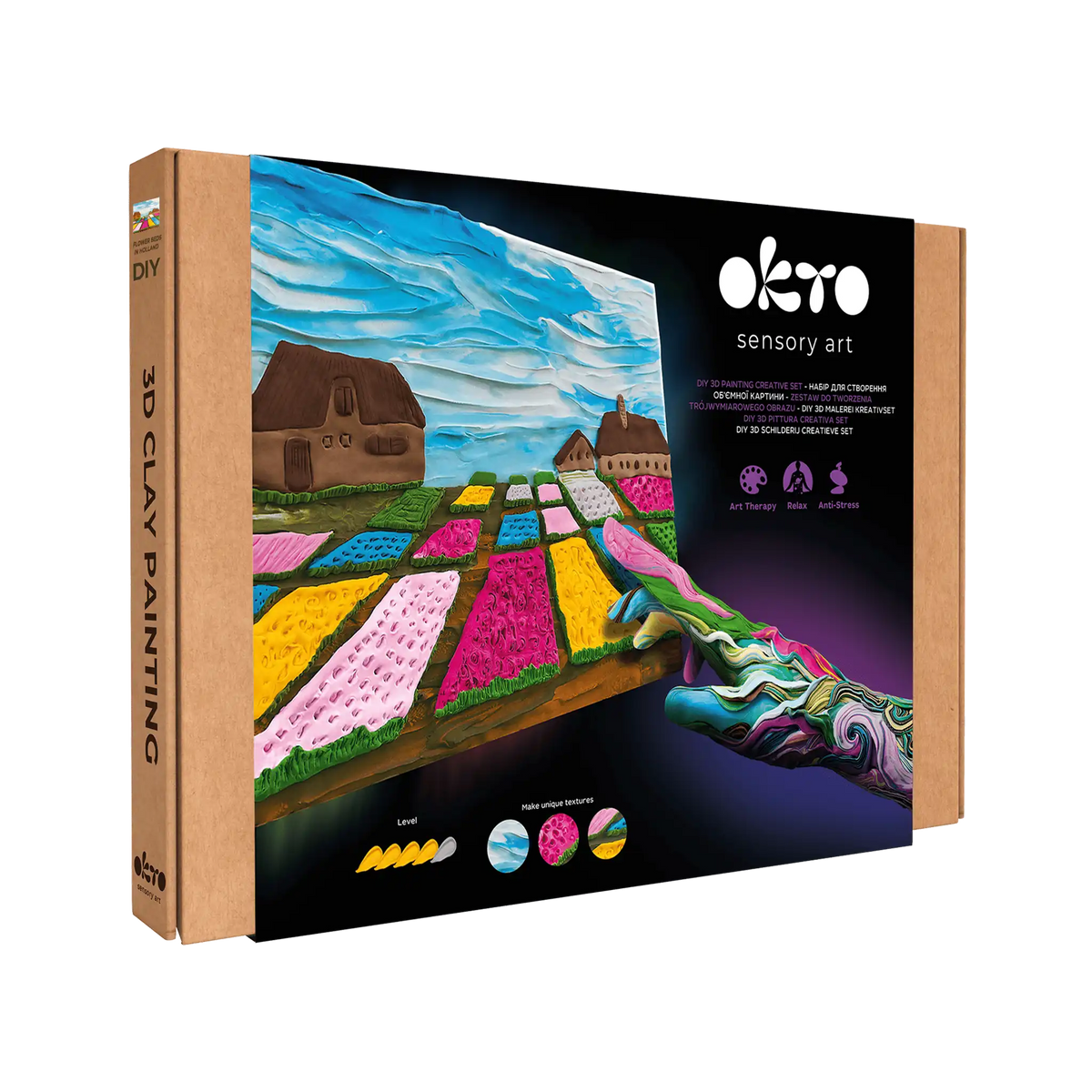 3D PICTURES Famous Masterpieces DIY set ”Flower beds in Holland”-1