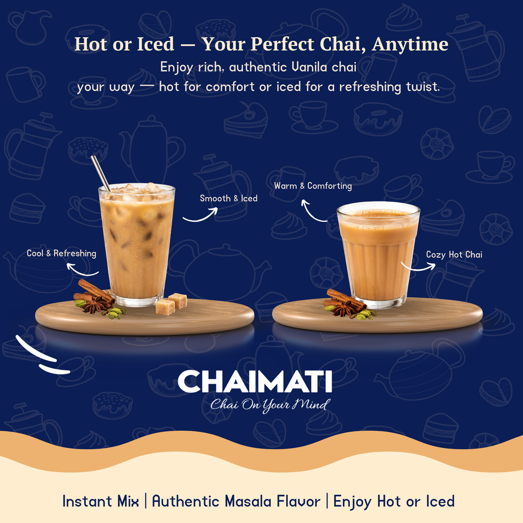 CHAIMATI Sweetened Instant Vanilla Chai Latte Premix - 2 lb-3