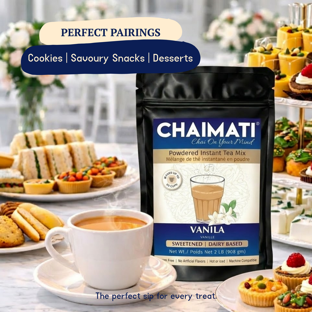 CHAIMATI Sweetened Instant Vanilla Chai Latte Premix - 2 lb-4