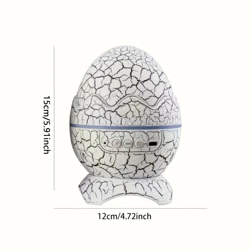 Dinosaur egg galaxy star projector lamp with vibrant led lights and built in wireless speaker — view 5