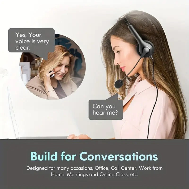 Wired PC gaming headset in black with adjustable noise-cancelling microphone and tangle-free cable. — view 3