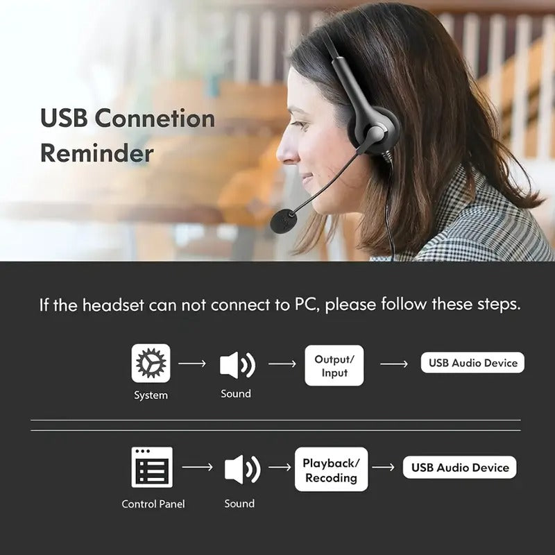 Wired PC gaming headset in black with adjustable noise-cancelling microphone and tangle-free cable. — view 4