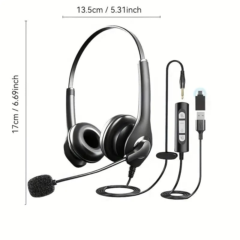 Wired PC gaming headset in black with adjustable noise-cancelling microphone and tangle-free cable. — view 5